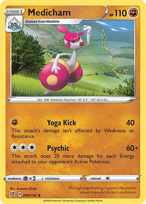Pokemon TCG - SWSH02: Rebel Clash - Medicham - 098/192
