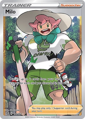 Pokemon TCG - SWSH02: Rebel Clash - Milo - 190/192 - Holofoil