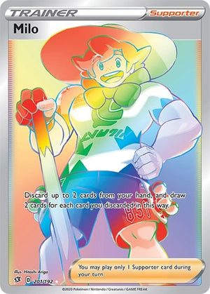 Pokemon TCG - SWSH02: Rebel Clash - Milo - 201/192 - Holofoil