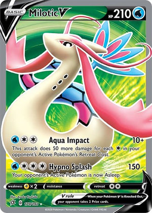 Pokemon TCG - SWSH02: Rebel Clash - Milotic V - 179/192 - Holofoil