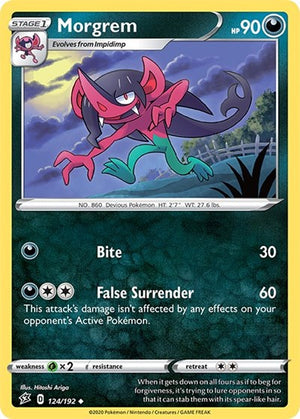 Pokemon TCG - SWSH02: Rebel Clash - Morgrem - 124/192 - Reverse Holofoil