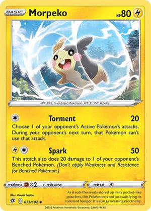Pokemon TCG - SWSH02: Rebel Clash - Morpeko - 073/192