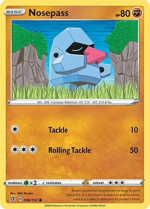 Pokemon TCG - SWSH02: Rebel Clash - Nosepass - 096/192