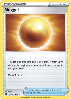 Pokemon TCG - SWSH02: Rebel Clash - Nugget - 162/192 - Reverse Holofoil