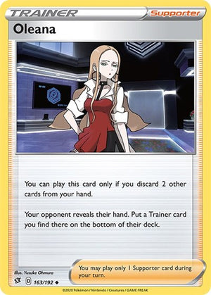 Pokemon TCG - SWSH02: Rebel Clash - Oleana - 163/192