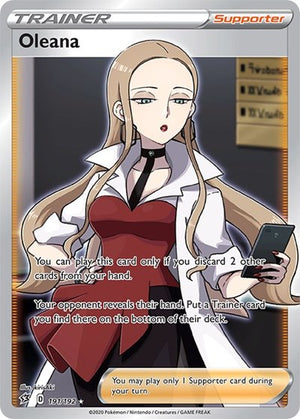 Pokemon TCG - SWSH02: Rebel Clash - Oleana - 191/192 - Holofoil
