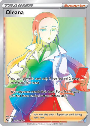 Pokemon TCG - SWSH02: Rebel Clash - Oleana - 202/192 - Holofoil