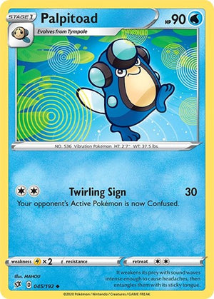 Pokemon TCG - SWSH02: Rebel Clash - Palpitoad - 045/192