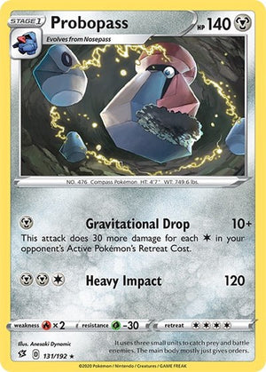 Pokemon TCG - SWSH02: Rebel Clash - Probopass - 131/192 - Reverse Holofoil