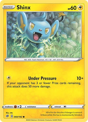 Pokemon TCG - SWSH02: Rebel Clash - Shinx - 060/192 - Reverse Holofoil