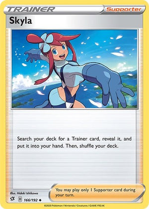 Pokemon TCG - SWSH02: Rebel Clash - Skyla - 166/192 - Reverse Holofoil