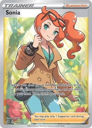 Pokemon TCG - SWSH02: Rebel Clash - Sonia - 192/192 - Holofoil
