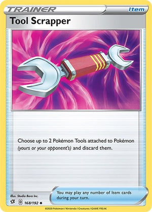Pokemon TCG - SWSH02: Rebel Clash - Tool Scrapper - 168/192 - Reverse Holofoil