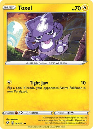 Pokemon TCG - SWSH02: Rebel Clash - Toxel - 068/192