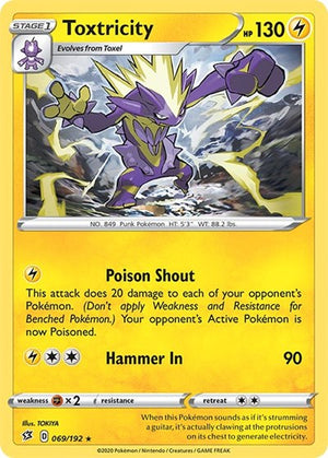 Pokemon TCG - SWSH02: Rebel Clash - Toxtricity - 069/192