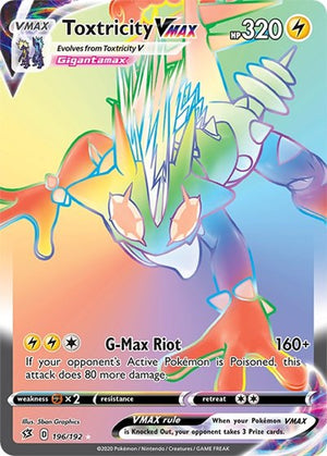 Pokemon TCG - SWSH02: Rebel Clash - Toxtricity VMAX - 196/192 - Holofoil
