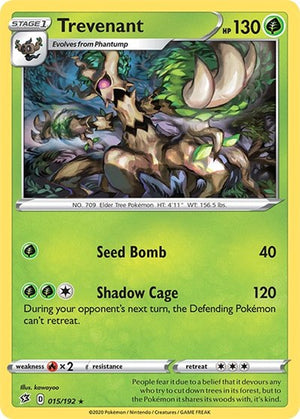 Pokemon TCG - SWSH02: Rebel Clash - Trevenant - 015/192