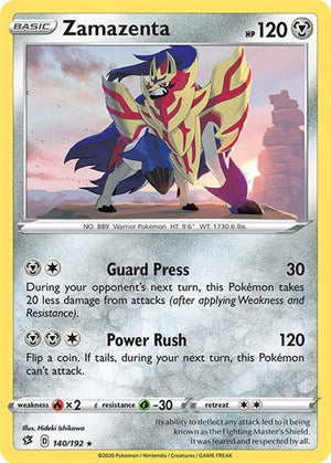 Pokemon TCG - SWSH02: Rebel Clash - Zamazenta - 140/192