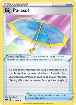 Pokemon TCG - SWSH03: Darkness Ablaze - Big Parasol - 157/189