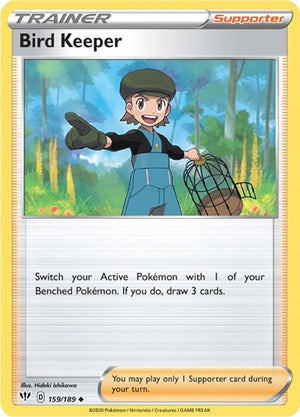 Pokemon TCG - SWSH03: Darkness Ablaze - Bird Keeper - 159/189 - Reverse Holofoil