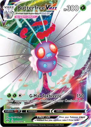 Pokemon TCG - SWSH03: Darkness Ablaze - Butterfree VMAX - 002/189 - Holofoil