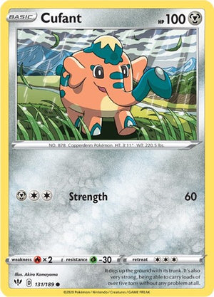 Pokemon TCG - SWSH03: Darkness Ablaze - Cufant - 131/189