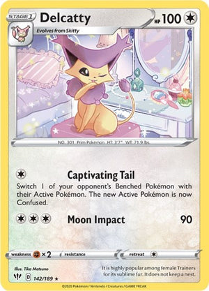 Pokemon TCG - SWSH03: Darkness Ablaze - Delcatty - 142/189