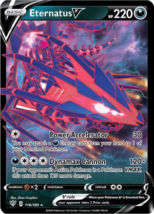 Pokemon TCG - SWSH03: Darkness Ablaze - Eternatus V - 116/189 - Holofoil