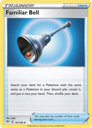 Pokemon TCG - SWSH03: Darkness Ablaze - Familiar Bell - 161/189 - Reverse Holofoil
