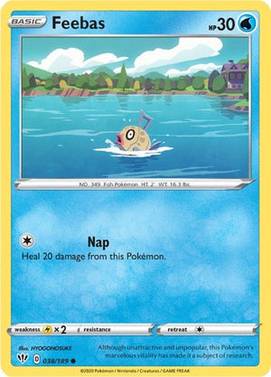 Pokemon TCG - SWSH03: Darkness Ablaze - Feebas - 038/189