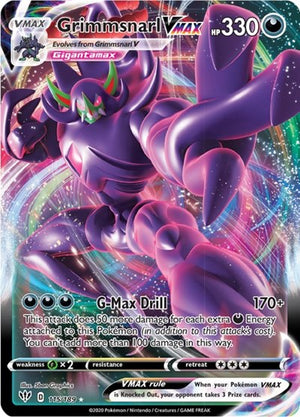 Pokemon TCG - SWSH03: Darkness Ablaze - Grimmsnarl VMAX - 115/189 - Holofoil