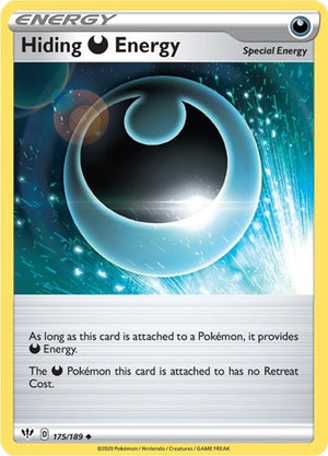 Pokemon TCG - SWSH03: Darkness Ablaze - Hiding D Energy - 175/189 - Reverse Holofoil