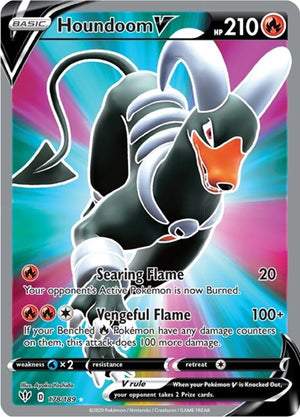 Pokemon TCG - SWSH03: Darkness Ablaze - Houndoom V - 178/189 - Holofoil