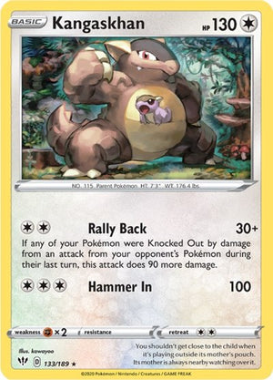 Pokemon TCG - SWSH03: Darkness Ablaze - Kangaskhan - 133/189 - Holofoil