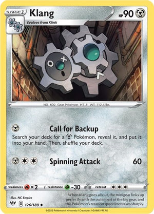 Pokemon TCG - SWSH03: Darkness Ablaze - Klang - 126/189