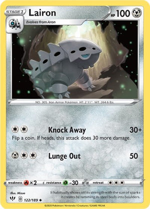 Pokemon TCG - SWSH03: Darkness Ablaze - Lairon - 122/189