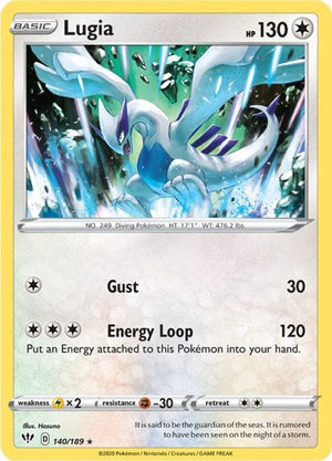 Pokemon TCG - SWSH03: Darkness Ablaze - Lugia - 140/189 - Reverse Holofoil