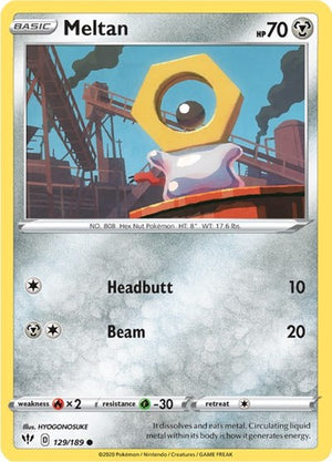 Pokemon TCG - SWSH03: Darkness Ablaze - Meltan - 129/189