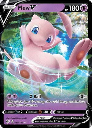 Pokemon TCG - SWSH03: Darkness Ablaze - Mew V - 069/189 - Holofoil