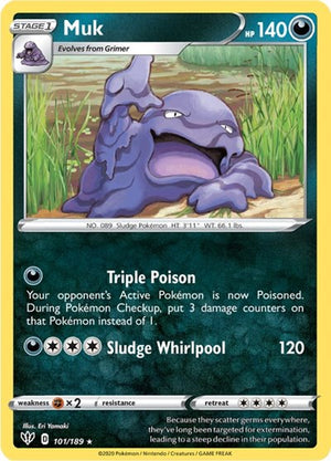 Pokemon TCG - SWSH03: Darkness Ablaze - Muk - 101/189
