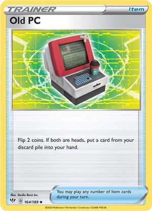 Pokemon TCG - SWSH03: Darkness Ablaze - Old PC - 164/189 - Reverse Holofoil