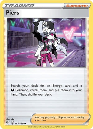 Pokemon TCG - SWSH03: Darkness Ablaze - Piers - 165/189
