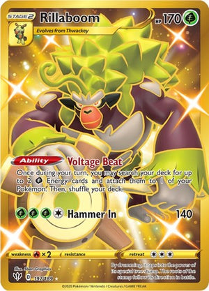 Pokemon TCG - SWSH03: Darkness Ablaze - Rillaboom - 197/189 - Holofoil
