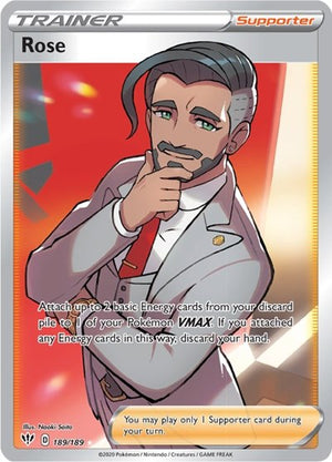 Pokemon TCG - SWSH03: Darkness Ablaze - Rose - 189/189 - Holofoil
