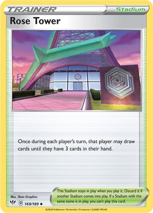 Pokemon TCG - SWSH03: Darkness Ablaze - Rose Tower - 169/189