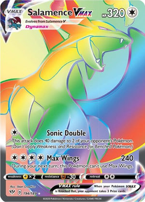 Pokemon TCG - SWSH03: Darkness Ablaze - Salamence VMAX - 194/189 - Holofoil