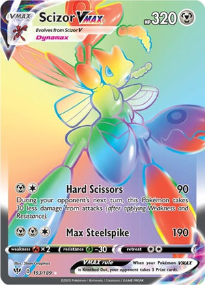 Pokemon TCG - SWSH03: Darkness Ablaze - Scizor VMAX - 193/189 - Holofoil