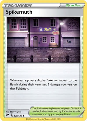 Pokemon TCG - SWSH03: Darkness Ablaze - Spikemuth - 170/189 - Reverse Holofoil