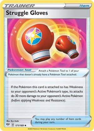 Pokemon TCG - SWSH03: Darkness Ablaze - Struggle Gloves - 171/189