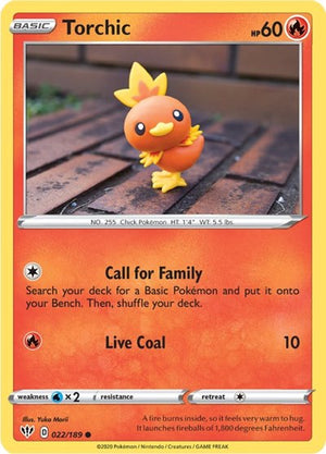 Pokemon TCG - SWSH03: Darkness Ablaze - Torchic - 022/189